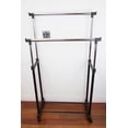 thumbnail image 4 of Home Basics Chrome Plated Steel Double Garment Rack, Black, 4 of 5