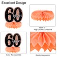thumbnail image 2 of 60th Birthday Decoration Centerpieces for Tables Decorations Birthday Party Decoration Supplies (Red + Gold Tone), 2 of 5
