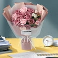 thumbnail image 3 of jifeng Artificial Flowers Box Set Rose Flower Gift Centerpieces Arrangements in Box for dark pink, 3 of 8