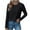 Black, variant on TKLPEHG Long Sleeve Eyelet Shirts for Women Ladies Fall Tops Casual Crew Neck Basic Shirts Loose Fit Comfy Tops (Black,L)