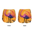 thumbnail image 3 of Rateoe Vibrant Flamingo Illustration Printed 2 in 1 Women's Workout Shorts for Athletic Gym Running Shorts with Phone Pockets-Small, 3 of 7