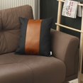thumbnail image 1 of Boho-Chic Decorative Vegan Faux Leather Pillow Covers, 1 of 31