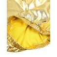 thumbnail image 6 of YIZYIF Kids Girls Metallic Dance Outfit Jazz Hip-Hop Street Dance Costume Long Sleeve Zip Up Jacket with Pants A Gold 8, 6 of 7