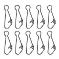 Uxcell 72Lbs Stainless Steel Fishing Snaps Swivels Clips Quick Change Black 150 Pack