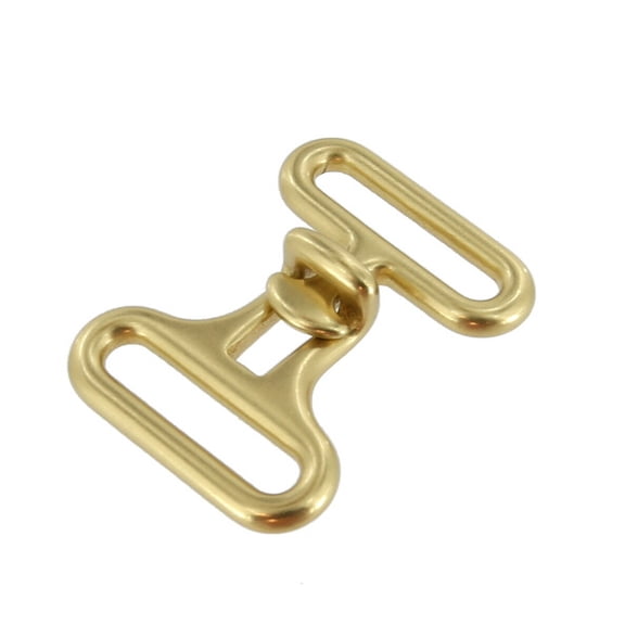 B8474 1 1/4" Natural Brass, Cinch  Buckle, Solid Brass-LL