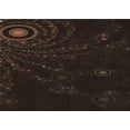 thumbnail image 1 of Ahgly Company Machine Washable Indoor Rectangle Transitional Dark Brown Area Rugs, 8' x 12', 1 of 7