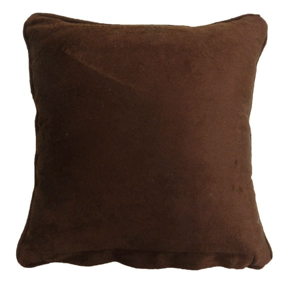 Decorative Cushion Cover Brown Home Decor Throw Pillow Velvet Case 12" X 12"