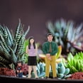 thumbnail image 4 of GOOHOCHY 1 Set 3Pcs Family Figurines Dollhouse People Miniature Design Realistic Models Assorted Color, 4 of 8