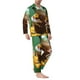 thumbnail image 2 of Fotbe Tree Frog Sitting On Sunflowes Pijama de Hombre con Estampado de Manga Larga, Conjunto de 2 Piezas, Ropa de Dormir Suave y Cómoda con Bolsillos-X-Large, 2 of 7