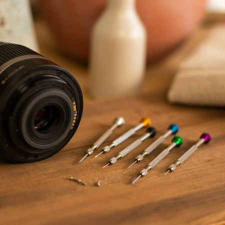 

7pc Precision Jeweler Eye Glasses Flat Tip Screw Driver