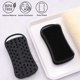 thumbnail image 3 of Cepillo de baño cuadrado de doble cara 2PCS - Negro MFZFUKR CPB-DE-LYY130-2, 3 of 5