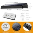 thumbnail image 3 of Hoyiours Solar Fence Lights Outdoor Waterproof, RGB & Warm White Solar Wall Lights for Garden, Patio, Deck and Yard（8 Pack）, 3 of 8