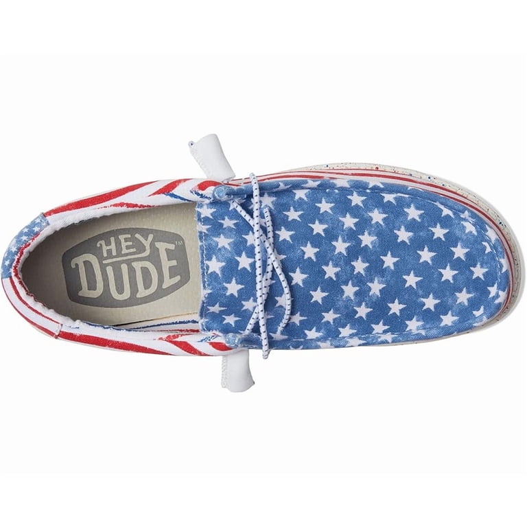 Hey Dude Wally Stars N Stripes Shoes - Walmart.com display picture 2