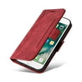 thumbnail image 6 of K-Lion Wallet Case for iPhone 7 Plus/iPhone 8 Plus,Shockproof Magnetic Clasp Folio Flip Kickstand ID Credit Card Slots Holder PU Leather Wallet Phone Cover with Wrist Strap,Red, 6 of 14