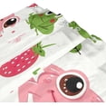 thumbnail image 3 of Coolnut Cute Frog Strawberry Shower Curtain Waterproof Fabric with 12 Hooks Bathroom Bath Curtain Set Polyester Fabric Machine Washable 60 x 72 Inch Home Decor, 3 of 6