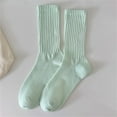 thumbnail image 3 of Outfmvch Cute Ankle Socks for Women Fall Socks Thin No Show Socks Womens Men Crew Socks Winter Socks Low Socks for Women Mint Green One Size, 3 of 4