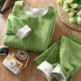 thumbnail image 2 of Children's Velvet Set Autumn And Winter New Boys' Long Set Large Children's Warm Underwear Set Children's Wear, 2 of 9