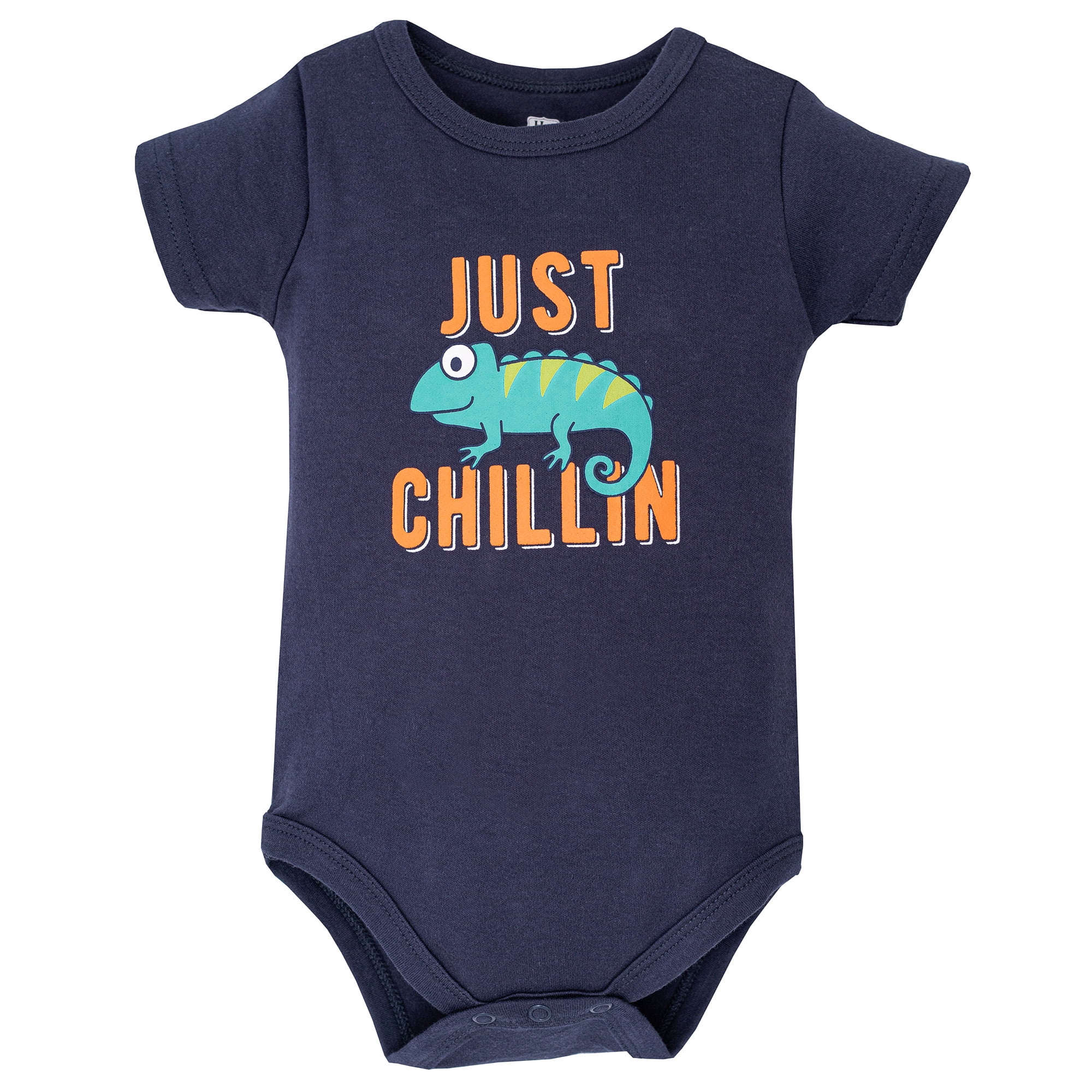 Hudson Baby Boy Cotton Bodysuit, Shorts and Shoe Set, Chameleon, 6-9 Months