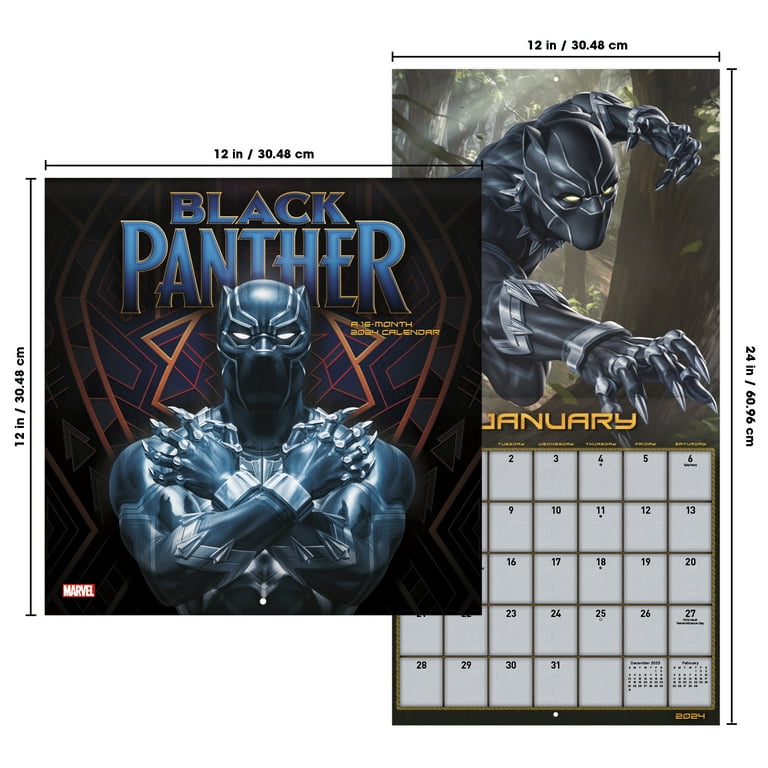 Black Panther Calendar 2024 Dacie Dorothy