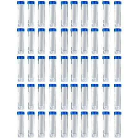 

50PCS 50Ml Graduated Centrifuge Tubes Laboratory Cryovials Blue Screw Cap Centrifuge Tubes for Analysis