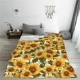 thumbnail image 5 of Sikiie Romantic Elegant Sunflower Ultra-Soft Micro flannel Blanket Luxury All Seasons Warm Blanket for Bedding Sofa and Travel (4 sizes)-40"x30", 5 of 7