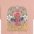 thumbnail image 2 of Marvel - Spider-Man Florals - Juniors Cropped Graphic T-Shirt, 2 of 4