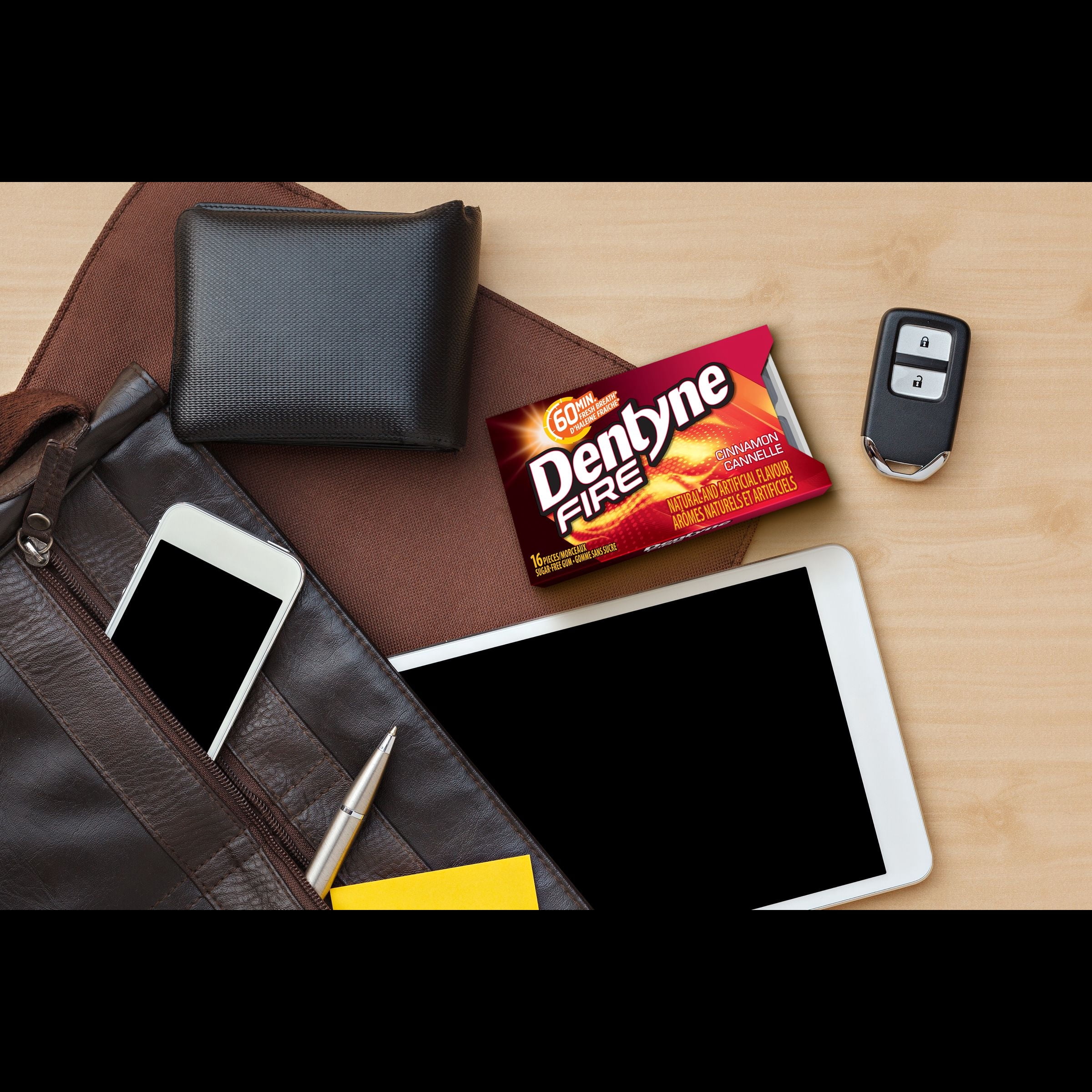 Dentyne Fire, Cinnamon Sugar-free Gum - Pack of 4 (64 Pieces)