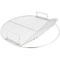 304 Stainless Steel Hinged Cooking Grate for 22 in Weber Charcoal Grills 21.5 in Round Hinged Cooking Grid Grill Accessory Replaces for Weber Original Kettle Series