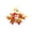 #1, variant on CPHDW7 Halloween Decorations, Fall Maple Leaves Candle Ring with Berries, Artificial Wreath for Thanksgiving Table Centerpiece Mantel