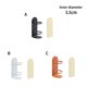 thumbnail image 5 of Matsuzay Gran oferta 2021, soporte para cepillo de dientes eléctrico, estante sin rastro montado en la pared, desagüe de Metal, estante de Juegos de accesorios de baño blanco, 5 of 6