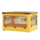 thumbnail image 2 of Cajas pequeñas apilables con ruedas desmontables para organizar sin esfuerzo la sala de estar y el dormitorio Contenedores de almacenamiento portátiles amarillos, 2 of 8