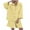 Yellow, variant on Kaemgyyd Womens Cotton Linen Set Summer 2 Piece Outfit Fashion Oversized Button down Shirts Wide Leg Shorts Set for Beach Vaction
