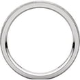 thumbnail image 2 of FB Jewels 14k White Gold 2mm Flat Milgrain Comfort Fit Satin & Hammer Finish Wedding Ring Band Size 7, 2 of 3