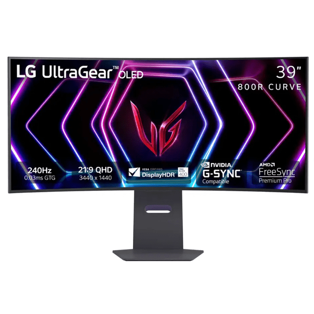 LG 39GS95QE-B UltraGear 39" WQHD Curved OLED Gaming Monitor (Factory Refurbished)