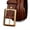 Camel, variant on Catelles Men's Thickened Belt, Vintage Design, Made of High-quality Cowhide with Brass Buckle, Comes in A Gift Box. Suitable for Both Business and Casual Wear&Waist size 46inch, width 1.5inch (3.8cm)