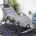 thumbnail image 6 of Deeceymbur Outdoor Cushion Waterproof Sunproof Four Fold Beach Chair Seat Pad for Lounger Swing Hanging Basket 79X22 Inches, 6 of 8