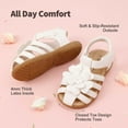 thumbnail image 4 of Dream Pairs Toddler Girls’ Closed‑Toe Flower Summer Dress Sandals, 4 of 6