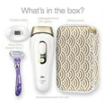 thumbnail image 3 of Braun IPL Hair Removal for Women, Silk Expert Pro 5 PL5137 with Venus Swirl Razor, FDA Cleared, Permanent Reduction in Hair Regrowth for Body & Face, Corded, White/Gold, 3 of 10