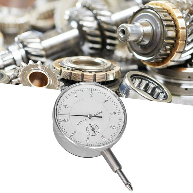 Dials Indicators Gauge, Dial Indicator Wear Resistance White Face 0-0.4in Range For Manufacturing