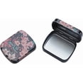 thumbnail image 1 of Ruwado 4 Pcs Small Storage Box Metal Cute Rectangle Empty Hinged Tins with Lid Organizers Containers for Earring Crafting Jewely Pills Home Hooks Small Items (Flower), 1 of 6