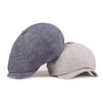 thumbnail image 4 of Guiexla Unisex Vintage Beret Hat Solid Color Short Peaked Soft Lightweight Newsboy Hat Winter Spring Hip Hop Cap Advanced Hat, 4 of 8