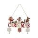 thumbnail image 2 of Letrero colgante de madera navideño con diseño de muñeco de nieve para puerta, decoración rústica de bienvenida navideña. Estilo C, 2 of 7