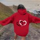 thumbnail image 2 of WILLBEST Sudadera de Mujer, Estilo Casual, con Capucha Estampada, Ideal para El Día de San Valentín Sudadera Holgada XX-Grande, 2 of 5