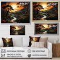 thumbnail image 4 of Designart "Pastoral Sunset on the Mystic River I" Landscapes Floater Framed Wall Decor, 4 of 7