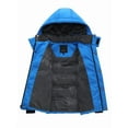 thumbnail image 3 of KVE Boy's Hooded Winter Coat Warm Puffer Jacket Thicken Quilted Coat with Removable Hood Sapphire Blue 14-16, 3 of 8