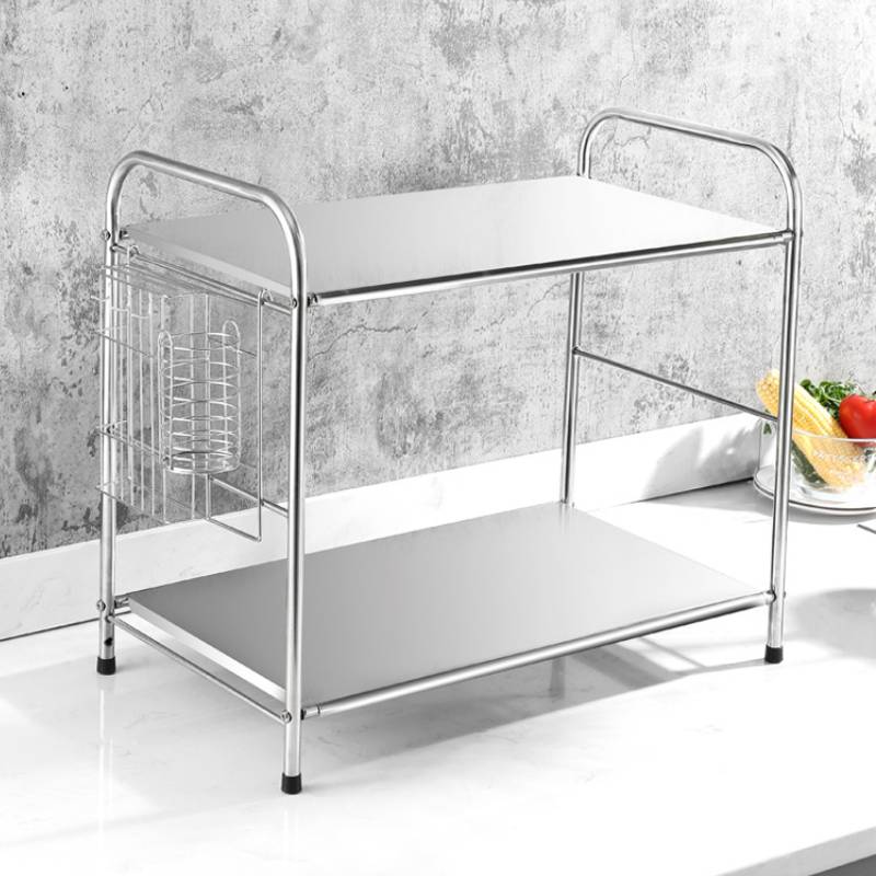 2 Layers Microwave Oven Rack Shelf Stainless Steel Counter Storage Cabinet Holder Kitchen Organizer Walmart Canada