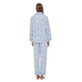 thumbnail image 5 of GLOBAL 100% Cotton Comfy Flannel Pajamas for Women 2-Piece Warm and Cozy Pj Set of Loungewear Button Front Top Pants, Size S-XXL, 5 of 5