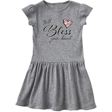 

Inktastic Well Bless your Heart with Floral Print Gift Toddler Girl Dress