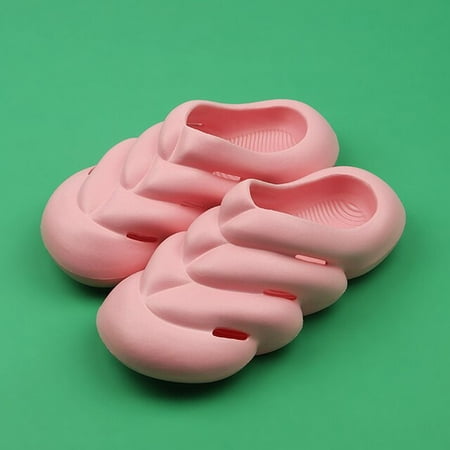 

QWZNDZGR 2022 Summer Fashion Designer Slippers Women EVA Soft Sole Closed Toe Sandals Female Platform Non-slip Beach Slides Shoes Woman