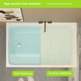 thumbnail image 7 of 43" Acrylic Freestanding Soaking Bathtub,Rectangle Soaking Hot Ice Bath Tub,White, 7 of 7